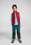 Reima Fiskari Daunenweste Kinder Cranberry – Studioshot