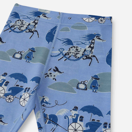 Reima Moomin Trivsam Funktionsunterwäsche Set Kleinkinder Airy Blue – Studioshot