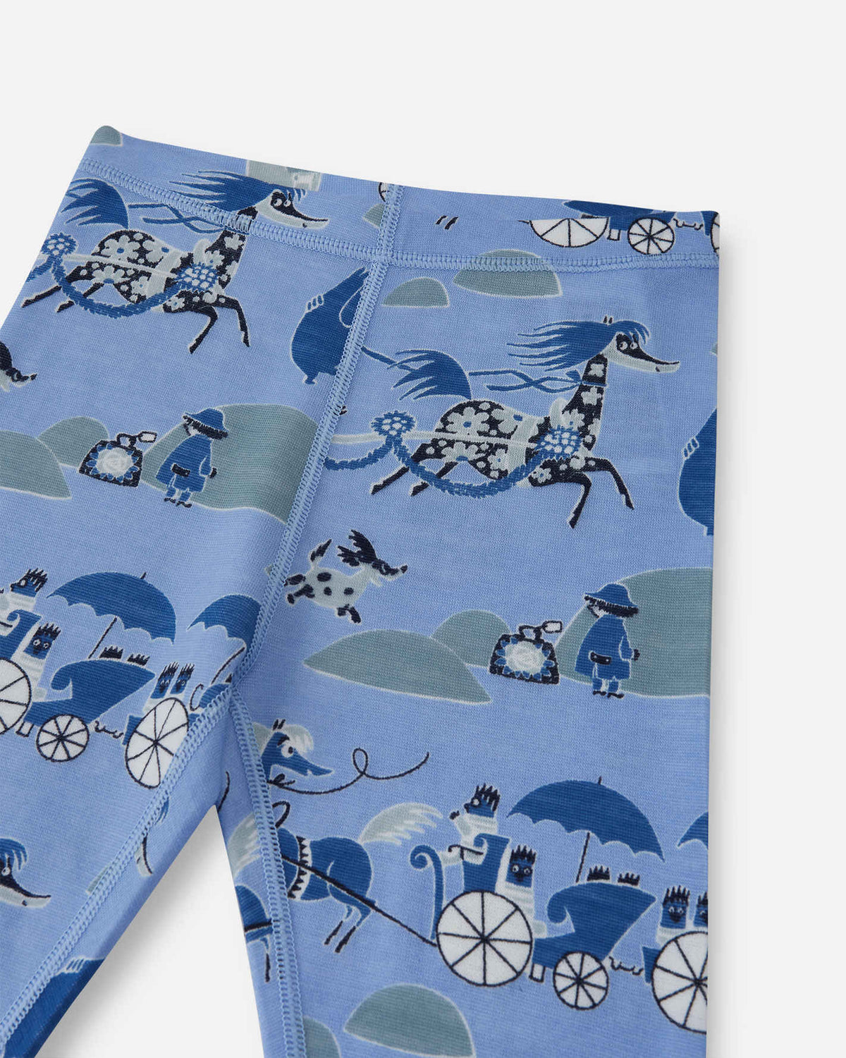 Reima Moomin Trivsam Funktionsunterwäsche Set Kleinkinder Airy Blue – Studioshot