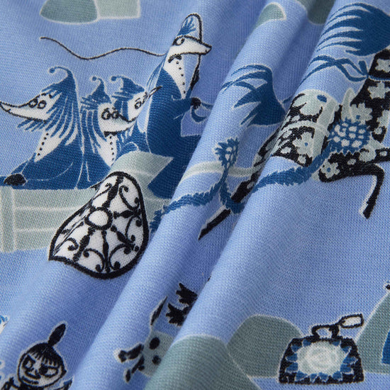 Reima Moomin Trivsam Funktionsunterwäsche Set Kleinkinder Airy Blue – Studioshot