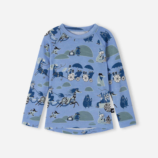 Reima Moomin Trivsam Funktionsunterwäsche Set Kleinkinder Airy Blue – Produktdetail