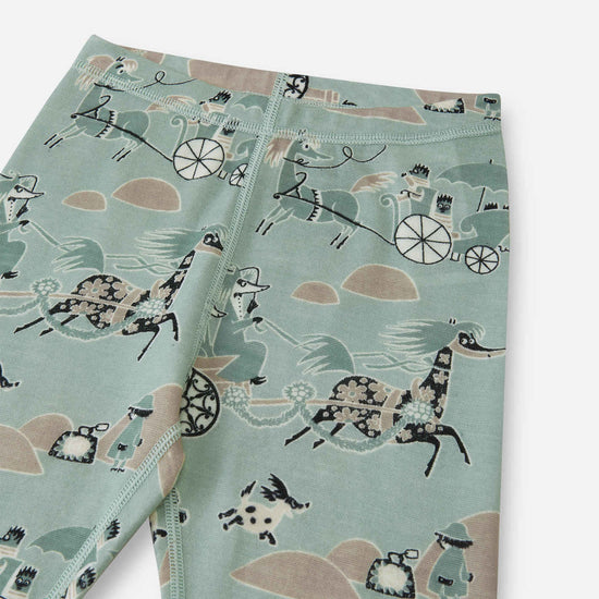 Reima Moomin Trivsam Funktionsunterwäsche Set Kleinkinder Airy Green – Studioshot