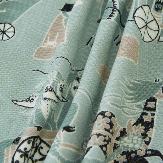 Reima Moomin Trivsam Funktionsunterwäsche Set Kleinkinder Airy Green – Studioshot