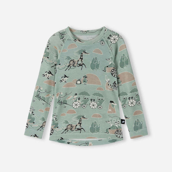 Reima Moomin Trivsam Funktionsunterwäsche Set Kleinkinder Airy Green – Produktdetail