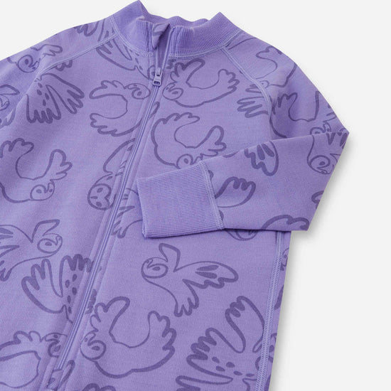 Reima Parvin Merino-Wolloverall Kinder – Blooming Lilac