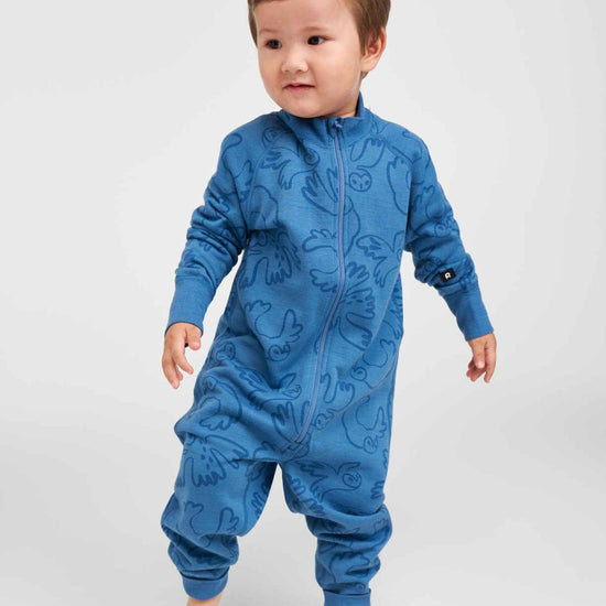 Reima Parvin Merino-Wolloverall Kinder – Blue Ocean