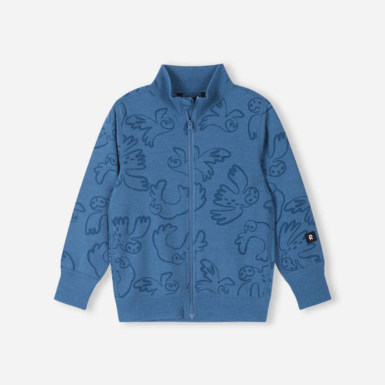 Reima Mahin Merino-Wolljacke Kinder – Blue Ocean