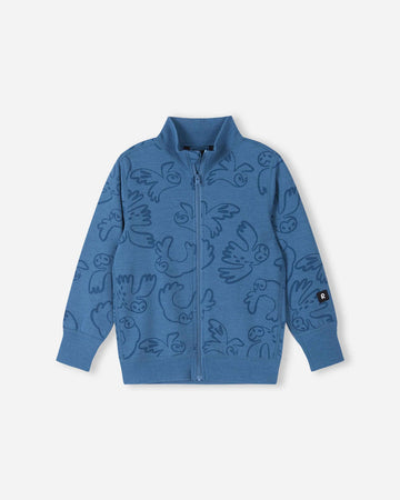 Reima Mahin Merino-Wolljacke Kinder – Blue Ocean