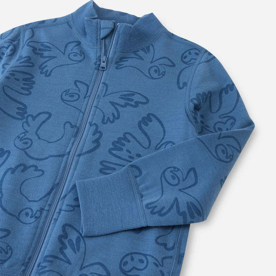 Reima Mahin Merino-Wolljacke Kinder – Blue Ocean