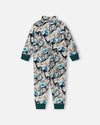 Reima Myytti Fleeceoverall Sparkly Blue – Rückansicht