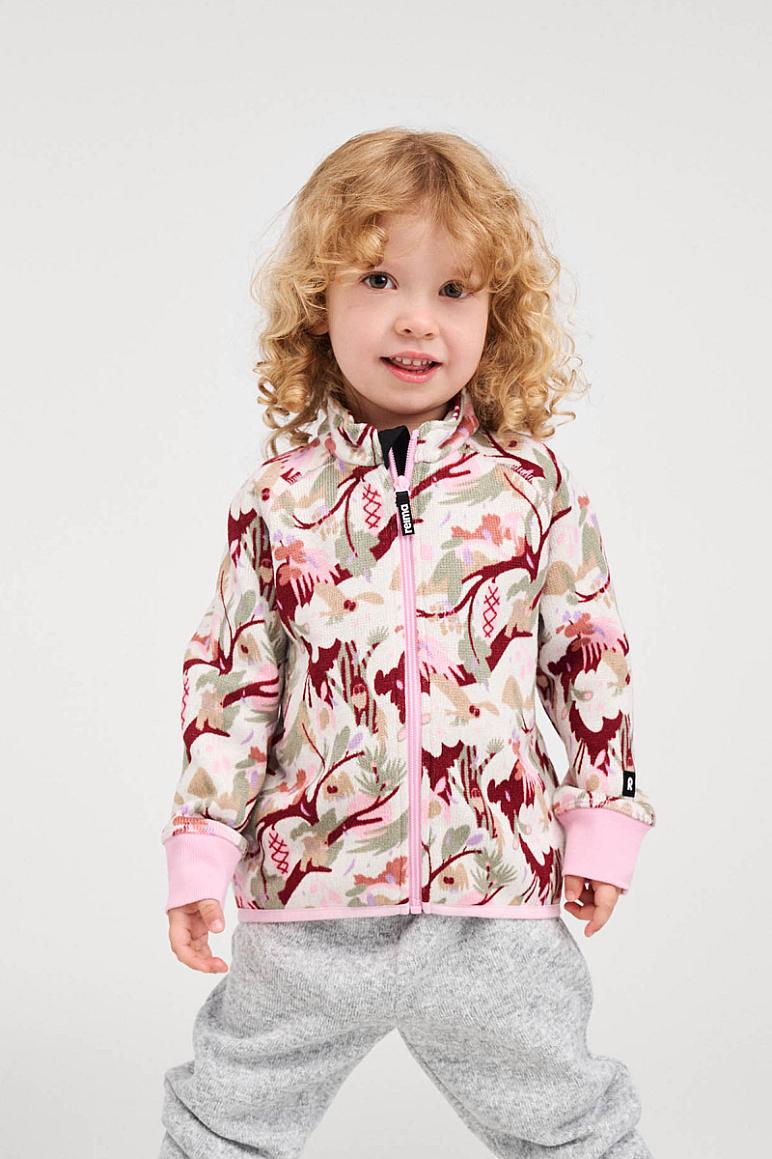 Reima Ornament Fleecejacke Kinder – Light Heather Studioaufnahme