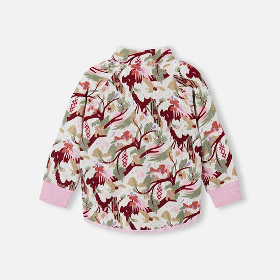 Reima Ornament Fleecejacke Kinder – Light Heather Rückansicht