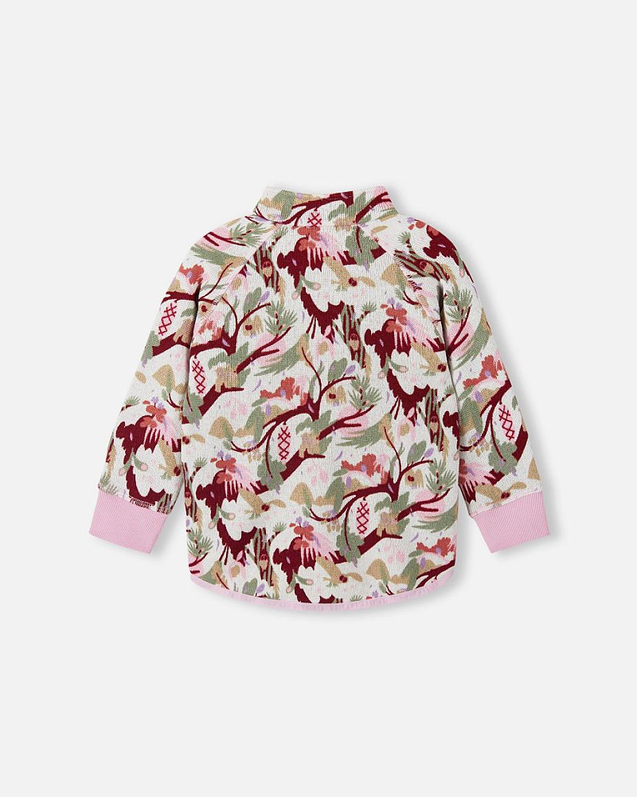 Reima Ornament Fleecejacke Kinder – Light Heather Rückansicht