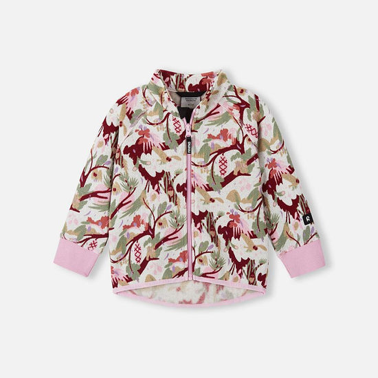 Reima Ornament Fleecejacke Kinder – Light Heather Frontansicht