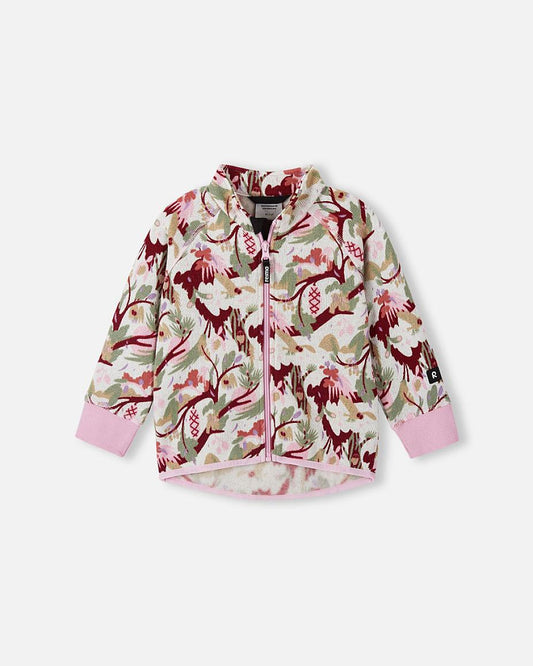 Reima Ornament Fleecejacke Kinder – Light Heather Frontansicht