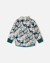 Reima Ornament Fleecejacke Kinder – Sparkly Blue Rückansicht