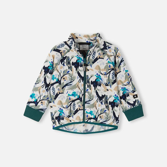 Reima Ornament Fleecejacke Kinder – Sparkly Blue Frontansicht