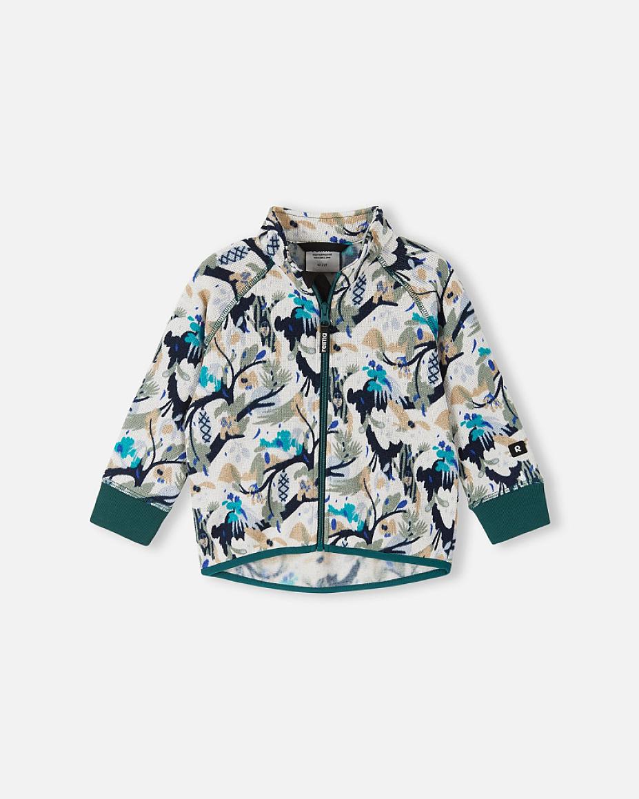 Reima Ornament Fleecejacke Kinder – Sparkly Blue Frontansicht