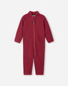 Reima Tahti Fleeceoverall Kleinkinder – Cranberry