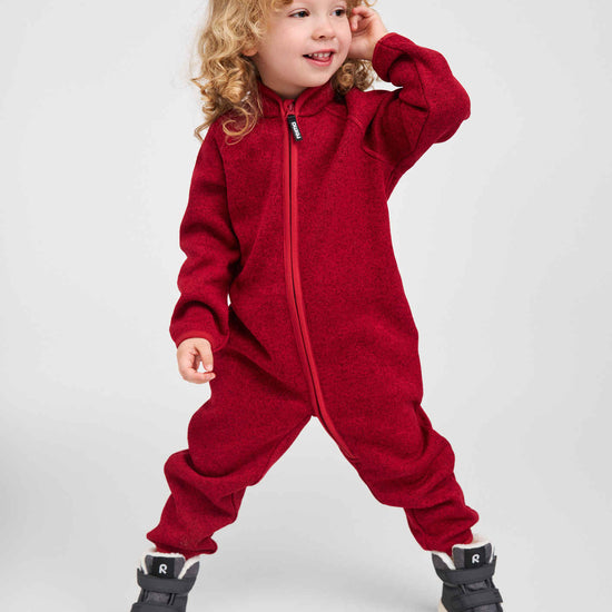 Reima Tahti Fleeceoverall Kleinkinder – Cranberry