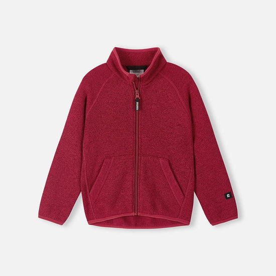 Reima Hopper Fleecejacke Kinder Cranberry Vorderansicht