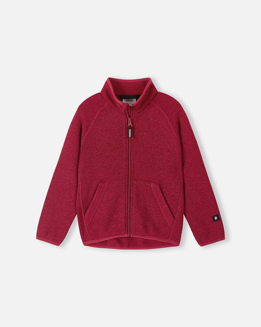 Reima Hopper Fleecejacke Kinder Cranberry Vorderansicht