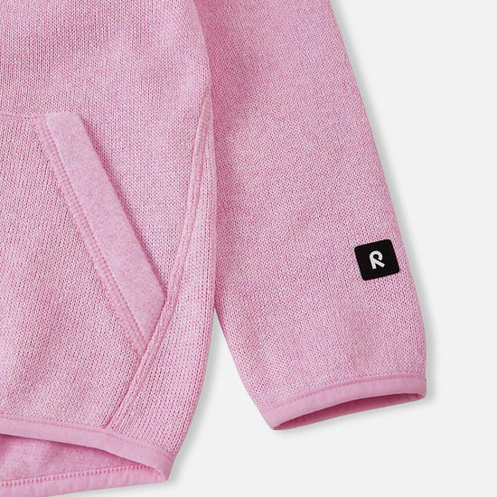 Reima Hopper Fleecejacke Kinder Light Heather Detailansicht Tasche und Ärmel