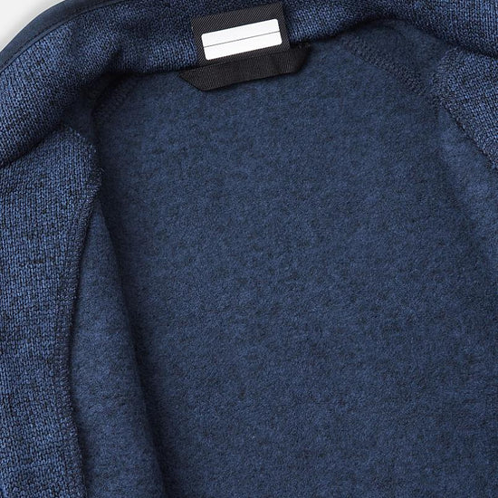 Reima Hopper Fleecejacke Kinder Jeans blue Detailansicht Kragen