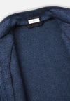 Reima Hopper Fleecejacke Kinder Jeans blue Detailansicht Kragen