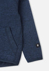 Reima Hopper Fleecejacke Kinder Jeans blue Detailansicht Logo