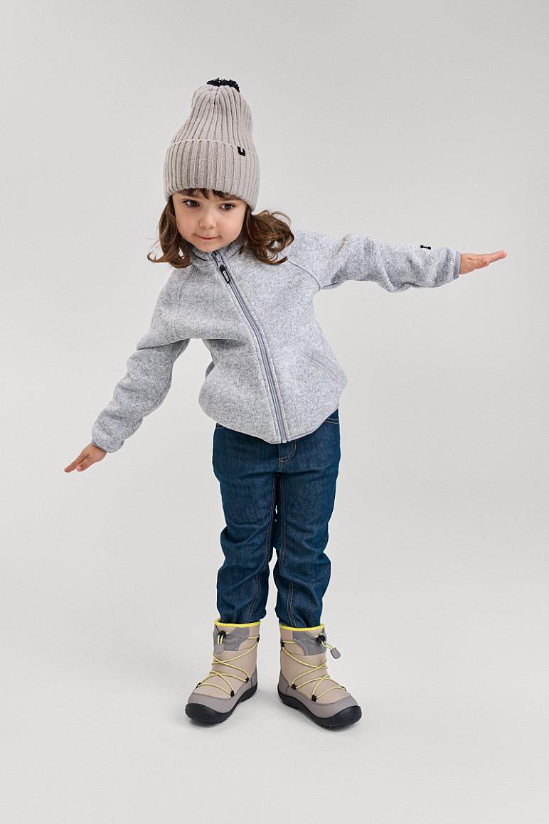 Reima Hopper Fleecejacke Kinder Melange grey Lifestyle