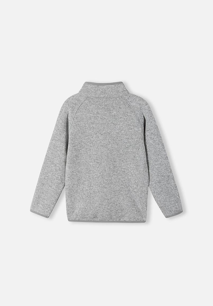 Reima Hopper Fleecejacke Kinder Melange grey Rückansicht