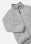 Reima Hopper Fleecejacke Kinder Melange grey Detailansicht Ärmel
