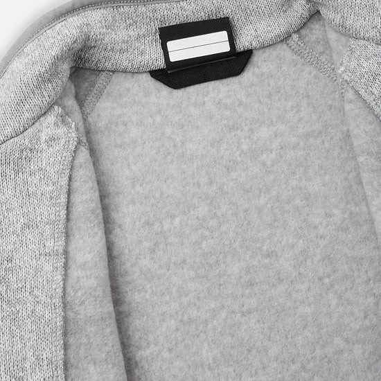Reima Hopper Fleecejacke Kinder Melange grey Detailansicht Kragen