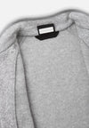 Reima Hopper Fleecejacke Kinder Melange grey Detailansicht Kragen