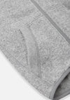 Reima Hopper Fleecejacke Kinder Melange grey Detailansicht Reißverschluss