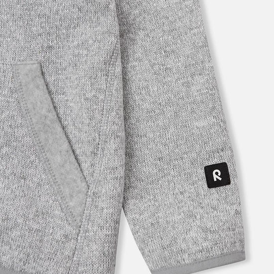 Reima Hopper Fleecejacke Kinder Melange grey Detailansicht Tasche