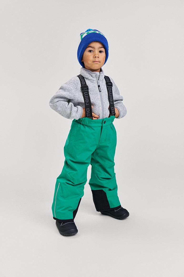Reima Hopper Fleecejacke Kinder Melange grey Detailansicht Logo