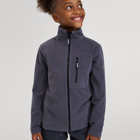 Reima Iisisti Fleecejacke Kinder Soft Black – Studioshot