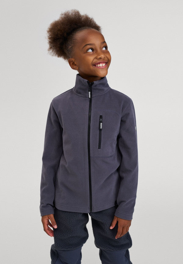 Reima Iisisti Fleecejacke Kinder Soft Black – Studioshot