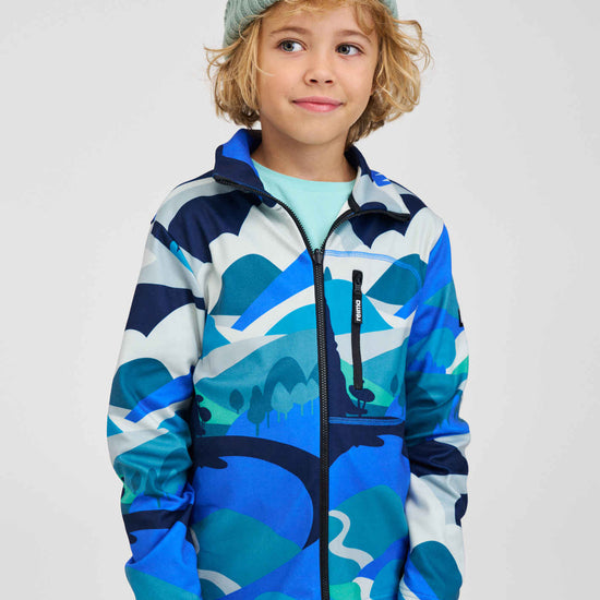Reima Iisisti Fleecejacke Kinder – Sparkly Blue