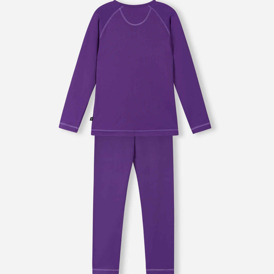 Reima Lampo Seawool Funktionsunterwäsche Set Kinder – Plum Purple