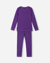 Reima Lampo Seawool Funktionsunterwäsche Set Kinder – Plum Purple