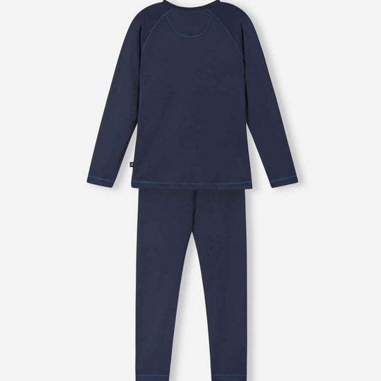 Reima Lampo Seawool Funktionsunterwäsche Set Kinder – Navy