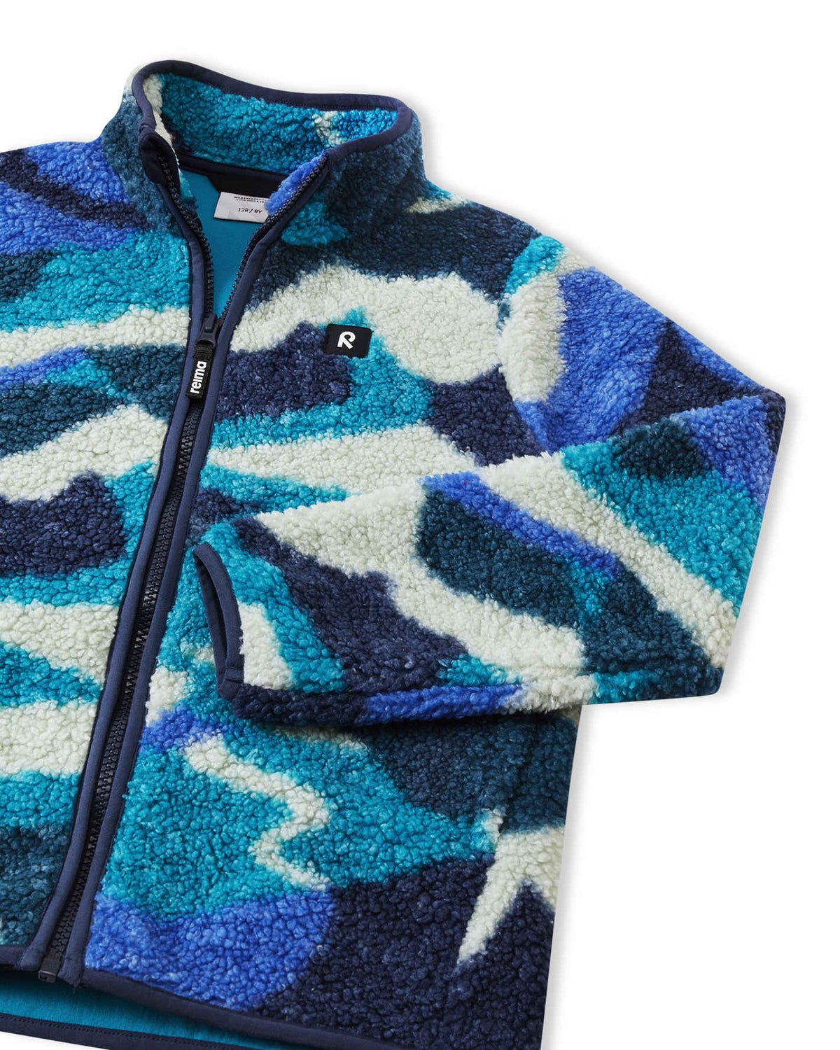 Reima Tupsis Teddyfleecejacke Kinder – Sparkly Blue