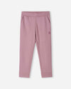Reima Nasta Fleece-Jogginghose Kinder Grey Pink – Packshot Vorderseite