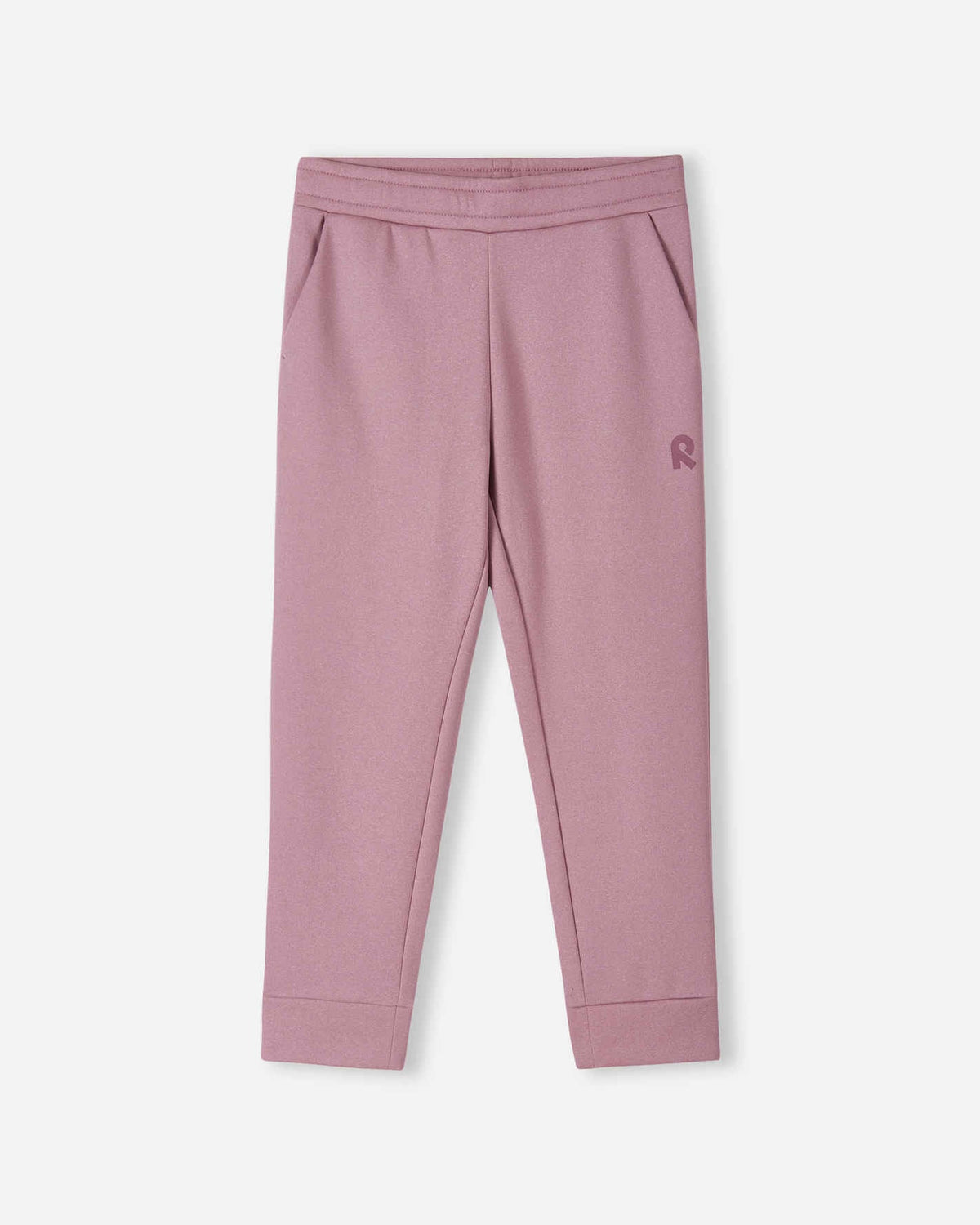 Reima Nasta Fleece-Jogginghose Kinder Grey Pink – Packshot Vorderseite