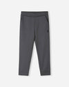 Reima Nasta Fleece-Jogginghose Kinder Graphite Melange – Packshot Vorderseite