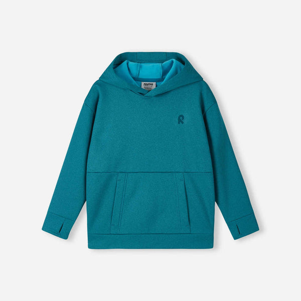 Reima Reilu Fleece-Hoodie Kinder – Aquatic Blue