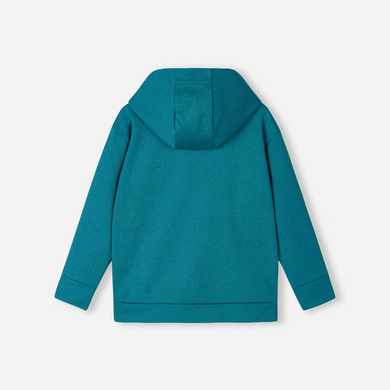 Reima Reilu Fleece-Hoodie Kinder – Aquatic Blue